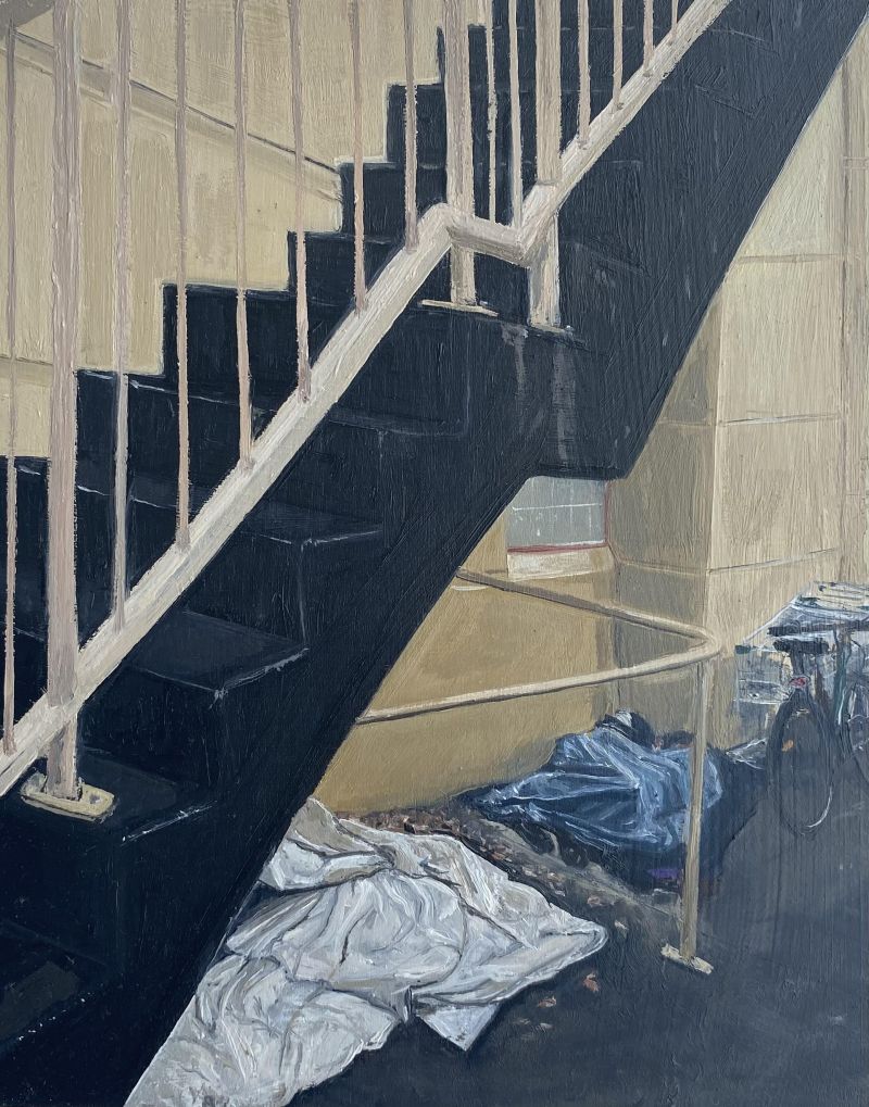 Taking cover #2 - a Paintings by Caitlin Reilly
